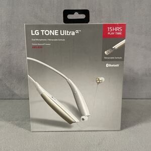 LG HBS-830 TONE Ultra Bluetooth Wireless Stereo Headset White